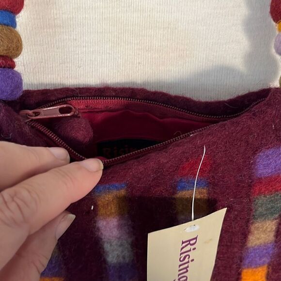NWT Rising Tide Felted Wool Felt Purse Handmade - Picture 4 of 6
